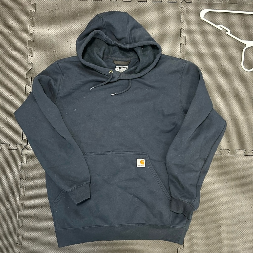 Carhartt loose fit dark, navy pullover hoodie